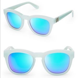 Wildfox Classic Deluxe Sunglasses Mint Green/Blue